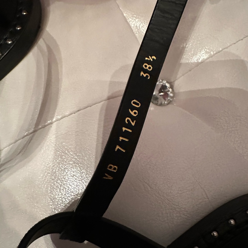 Cassandra suede Saint Laurent sandals 8.5 black - Picture 2 of 3